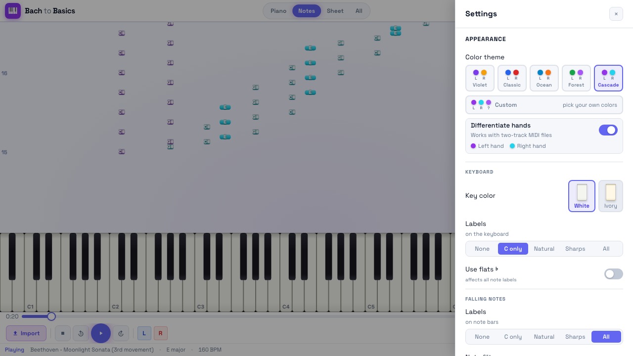 Settings